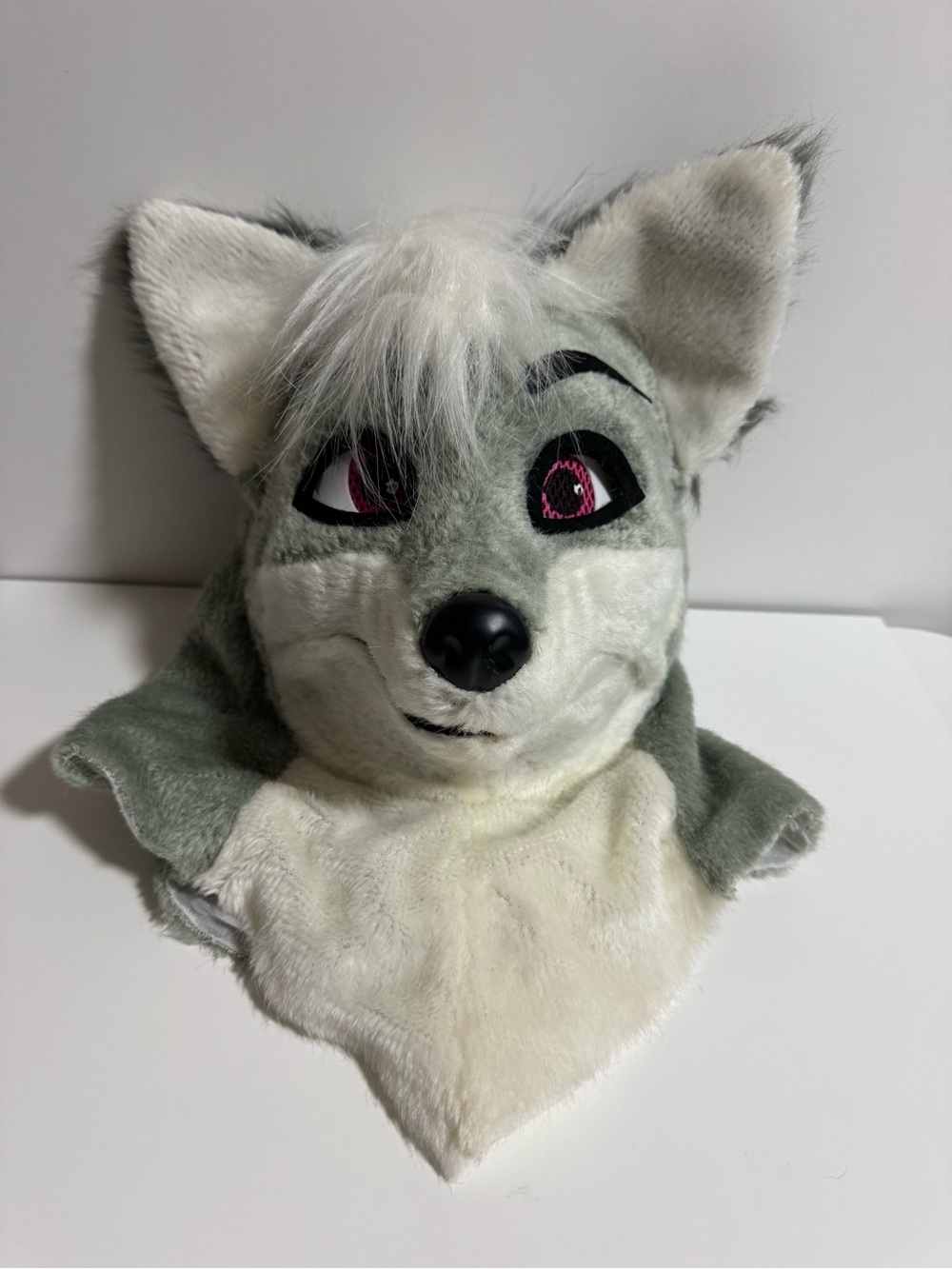Spirit Halloween Gray Fox Moving Mouth Mask